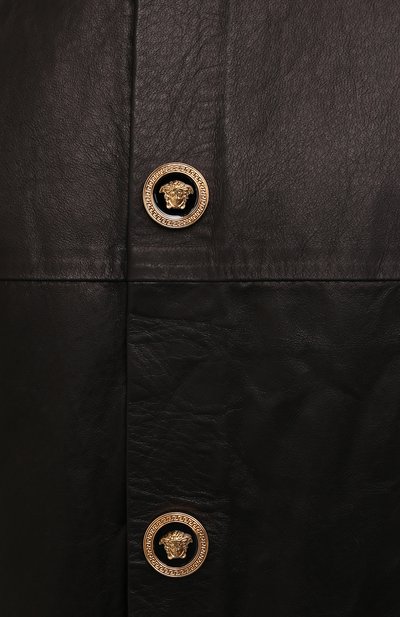 Кожаная рубашка VERSACE, арт. 1003457/1A02091, фото 5