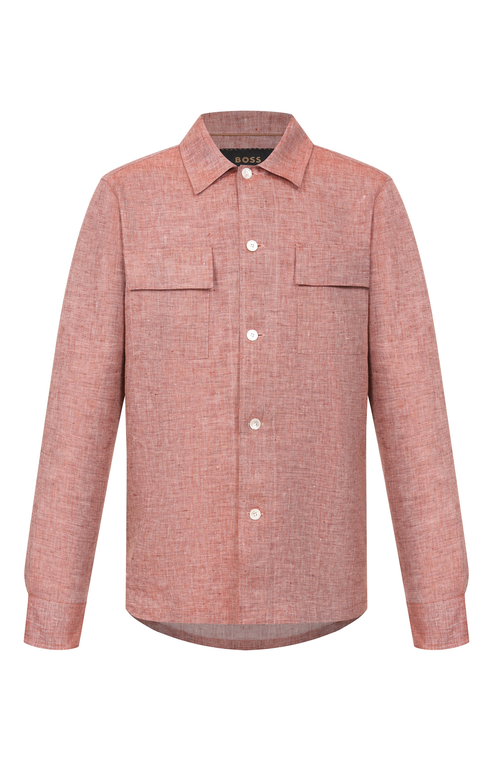 Льняная рубашка BOSS CAMEL, арт. 50560326, фото 1
