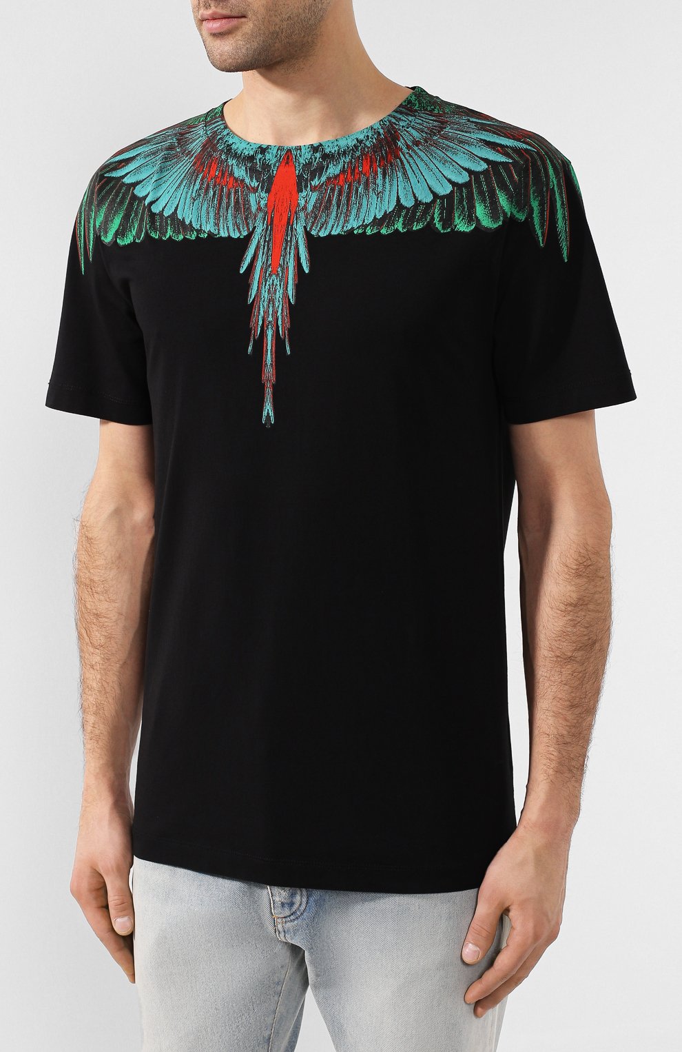 Хлопковая футболка MARCELO BURLON, арт. CMAA018R20JER005, фото 3