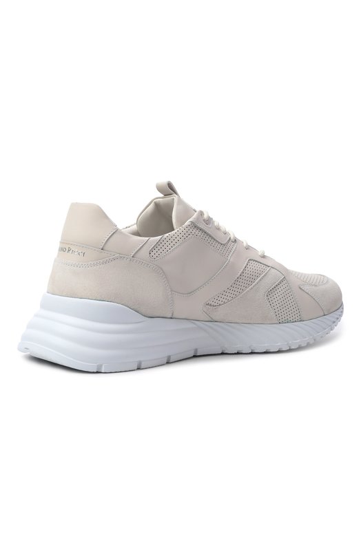 Кожаные кроссовки Stefano Ricci UV689G6676/WYSDP Кремовый  UV689G6676/WYSDP Фото 4