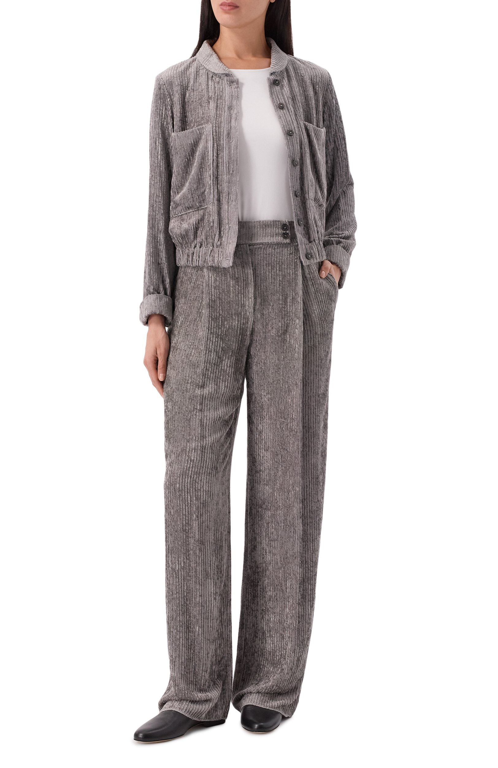 Вельветовый бомбер EMPORIO ARMANI, арт. EW004840/TE21438, фото 2