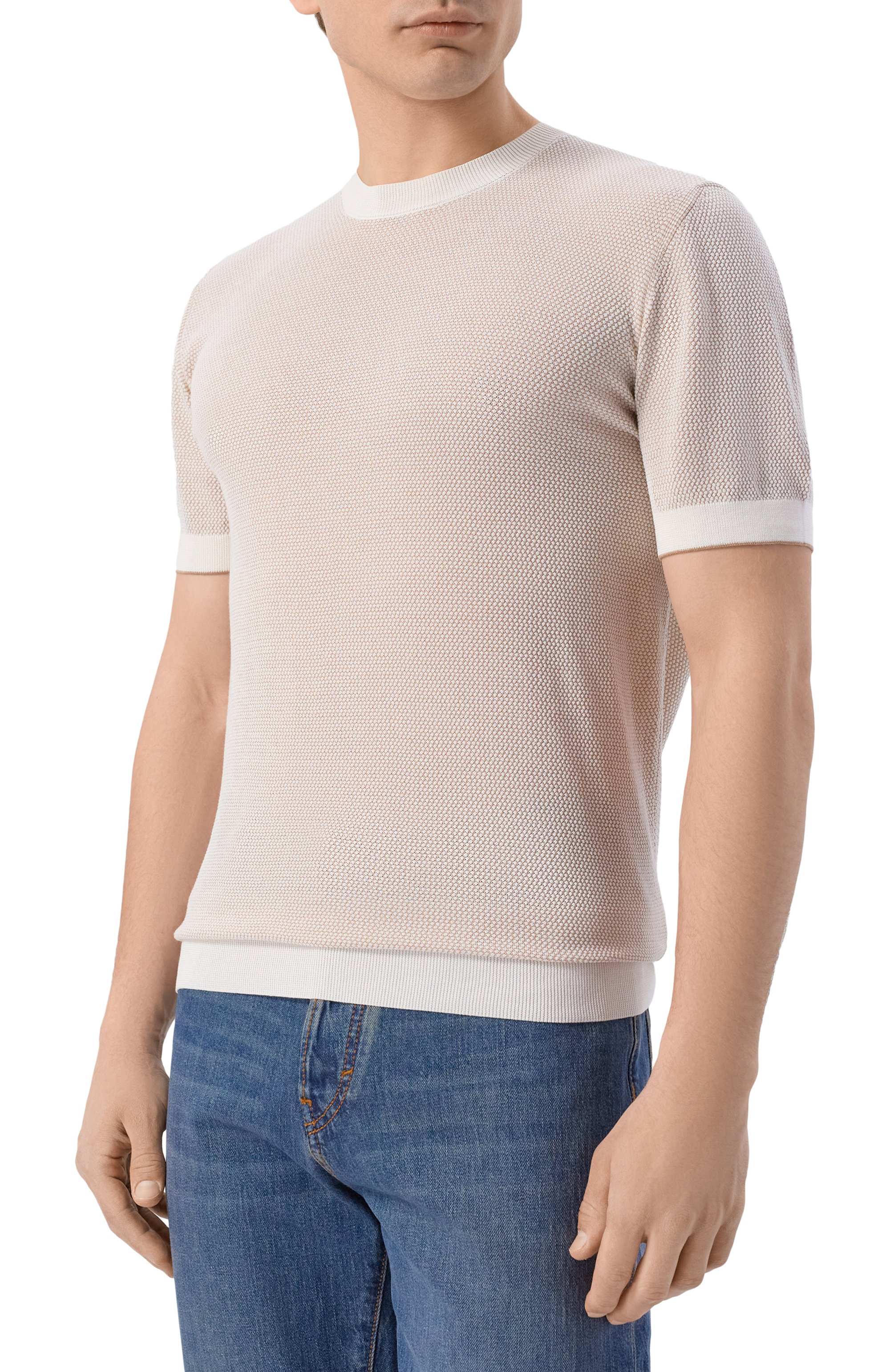 Джемпер из шелка и хлопка BOSS CAMEL, арт. 50560480, фото 3