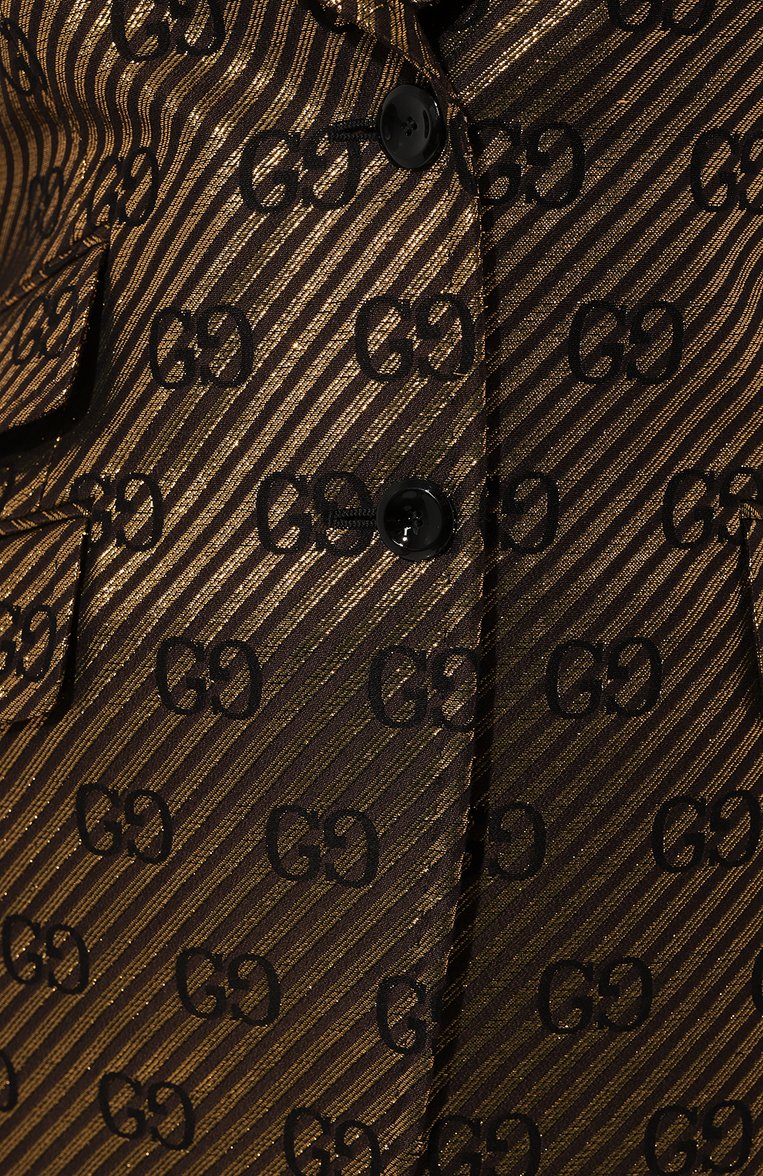 Жакет из хлопка и шелка GUCCI, арт. 652629 ZAF2R, фото 5