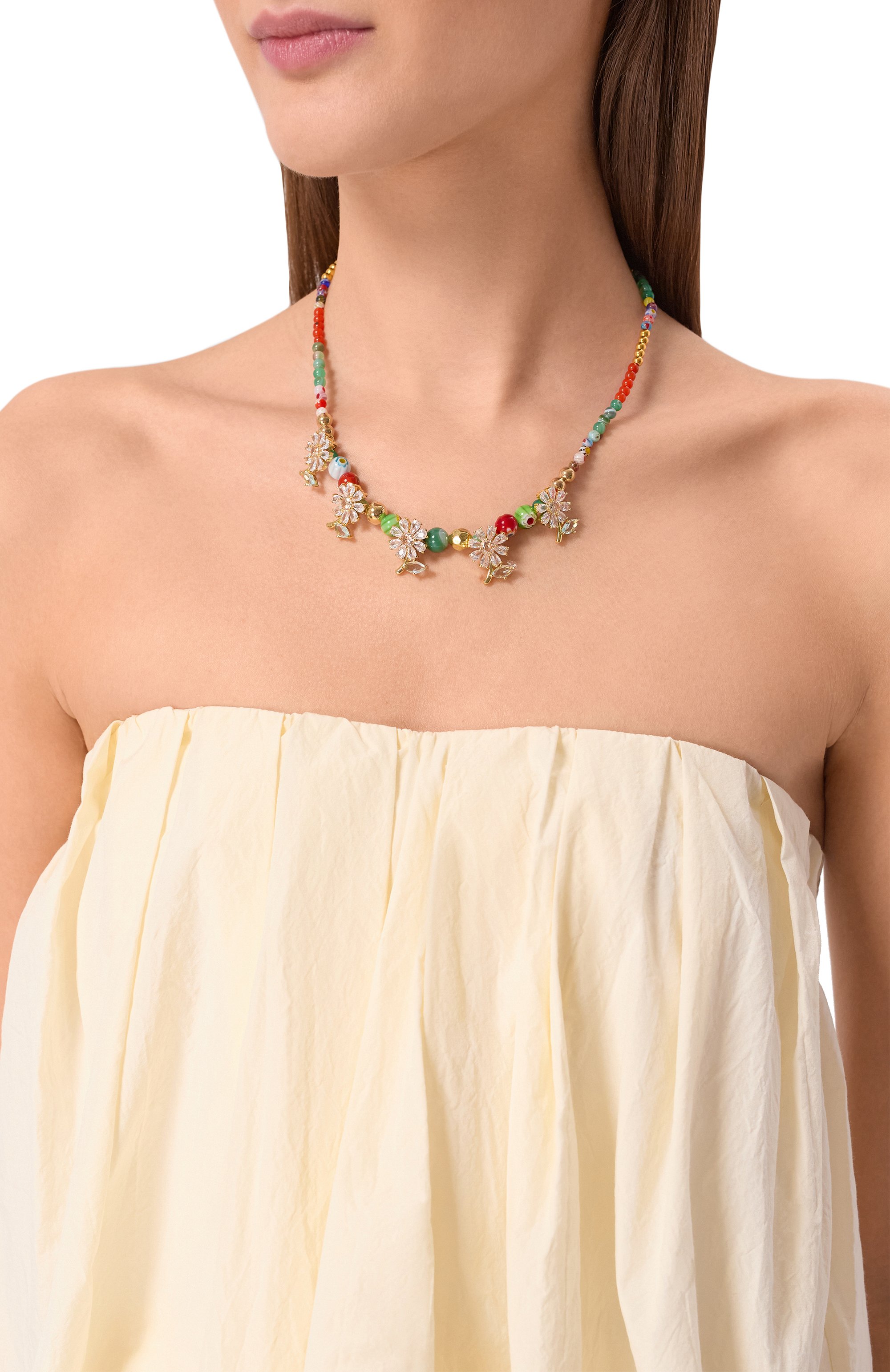 Колье ANTON HEUNIS разноцветного цвета по цене 28350 руб., арт. MLR1.04, фото 2 Колье ANTON HEUNIS, арт. MLR1.04, фото 2