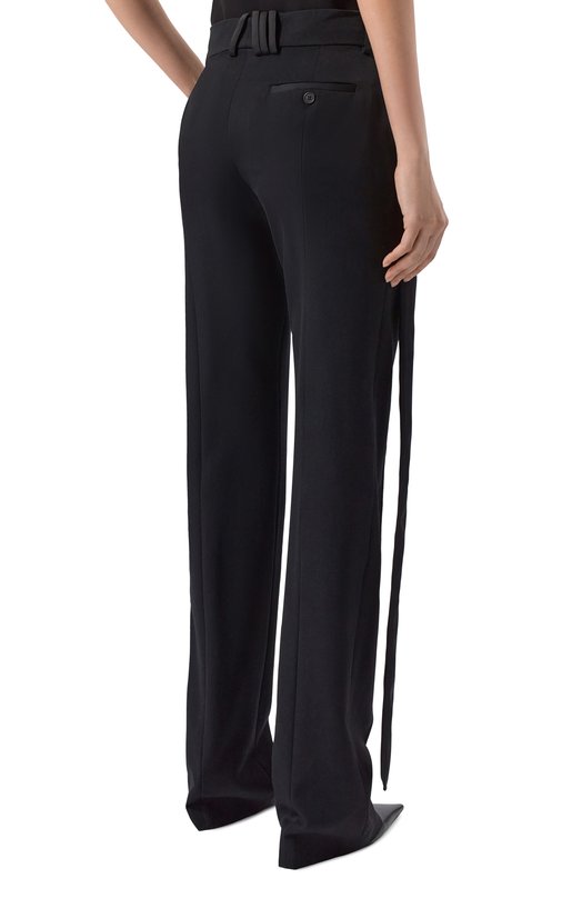 Шерстяные брюки The Attico 260WCP00285/WWW065AA Чёрный  260WCP00285/WWW065AA Фото 4