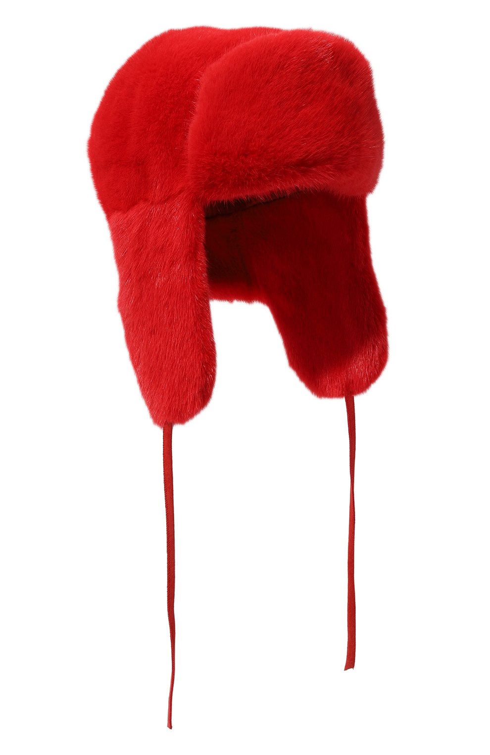 Шапка-ушанка френки из меха норки FURLAND красного цвета по цене 99000 руб., арт. 0217500110288600000, фото 1 Шапка-ушанка френки из меха норки FURLAND, арт. 0217500110288600000, фото 1