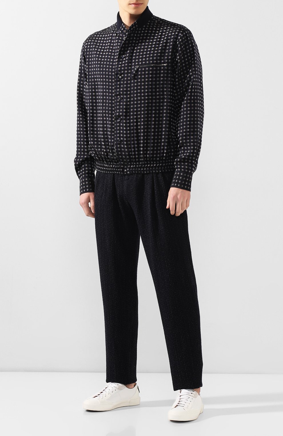 Рубашка GIORGIO ARMANI темно-синего цвета по цене 199500 руб., арт. 8WGCCZ1R/TZ394, фото 2 Рубашка GIORGIO ARMANI, арт. 8WGCCZ1R/TZ394, фото 2