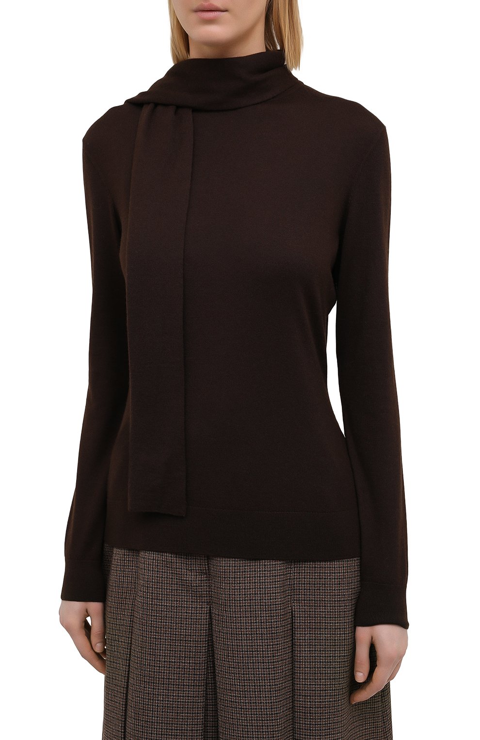 Кашемировый пуловер RALPH LAUREN коричневого цвета по цене 149500 руб., арт. 290823275, фото 3 Кашемировый пуловер RALPH LAUREN, арт. 290823275, фото 3