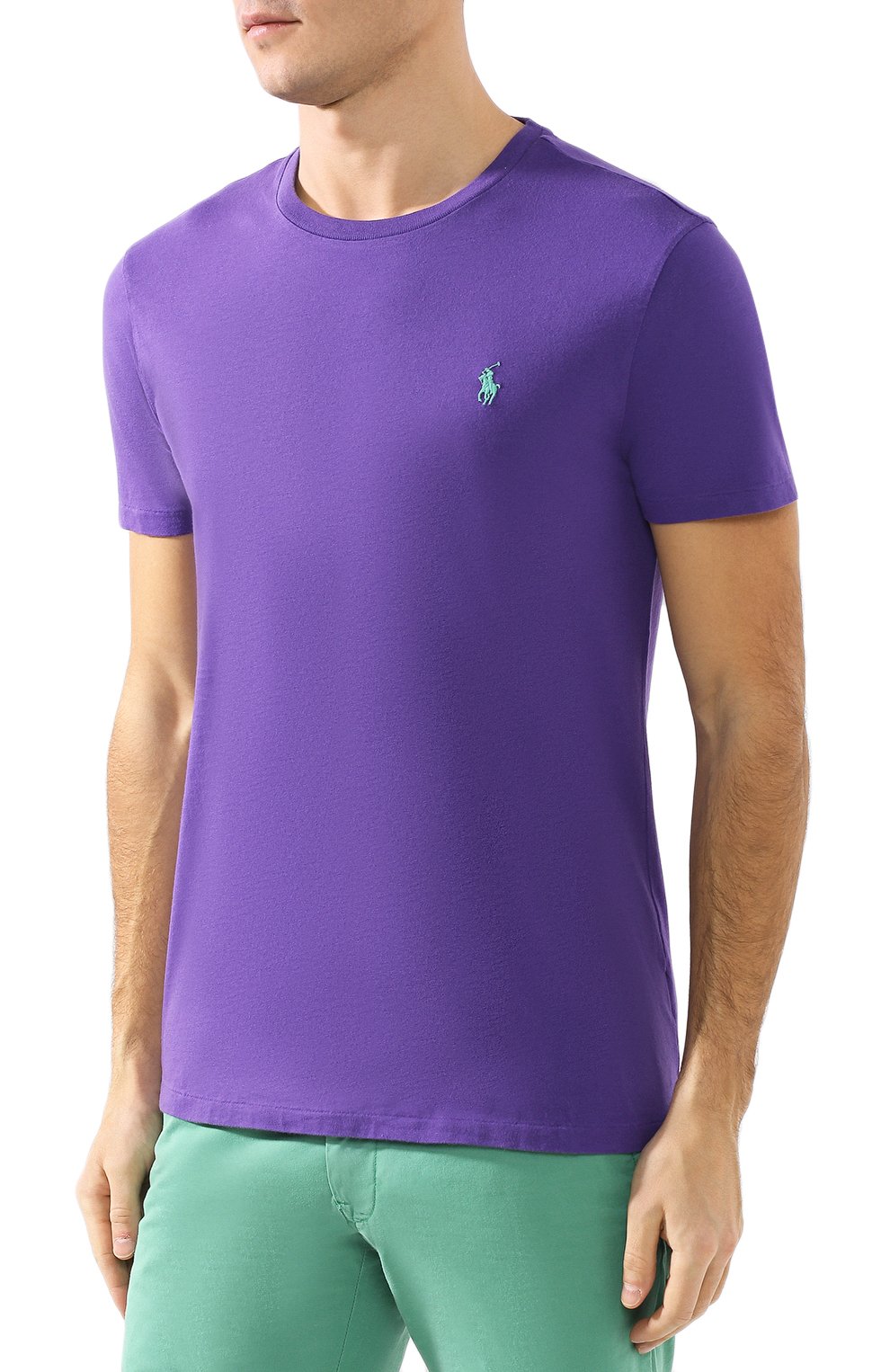 Хлопковая футболка  POLO RALPH LAUREN, арт. 710671438, фото 3