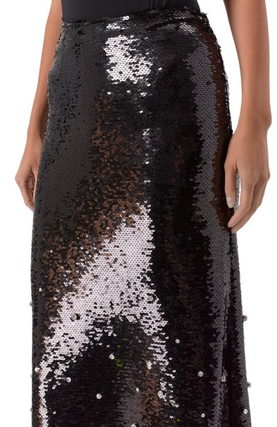 Юбка с отделкой пайетками VALENTINO, арт. 5B3RABR278Y, фото 5