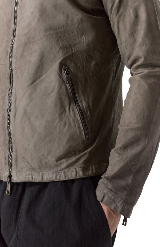 Кожаная куртка Giorgio Brato GU26S8299NAPSTM Серый  GU26S8299NAPSTM Фото 5