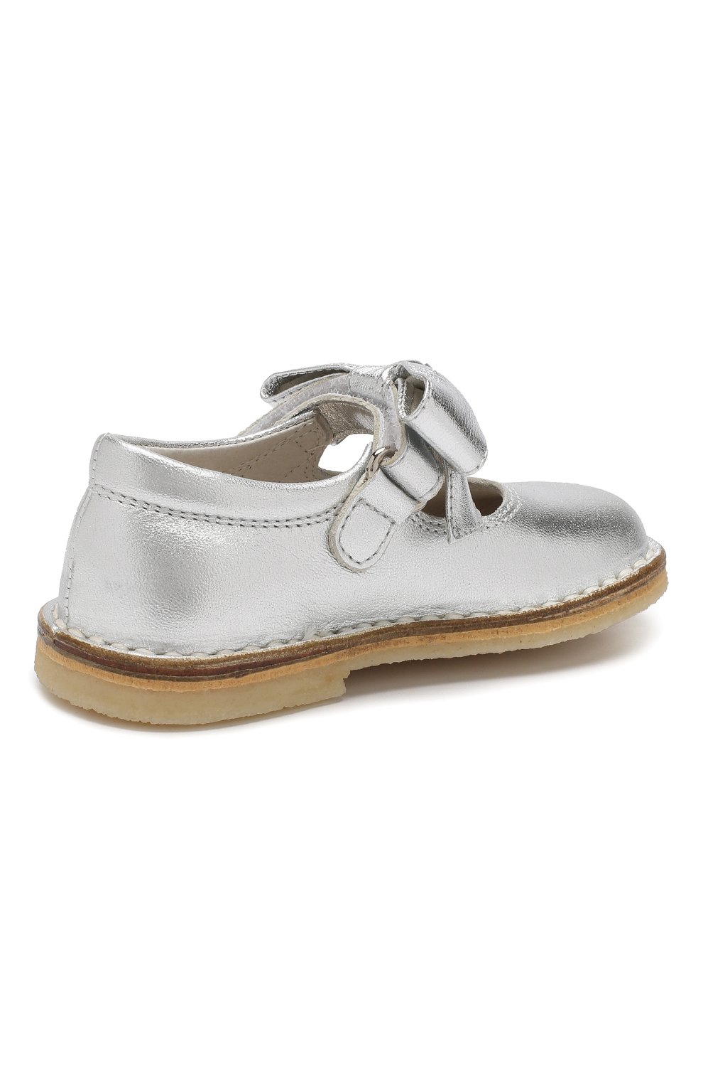 Кожаные туфли с застежкой велькро IL GUFO, арт. G202/VITELL0 LAMINAT0/18-22, фото 3