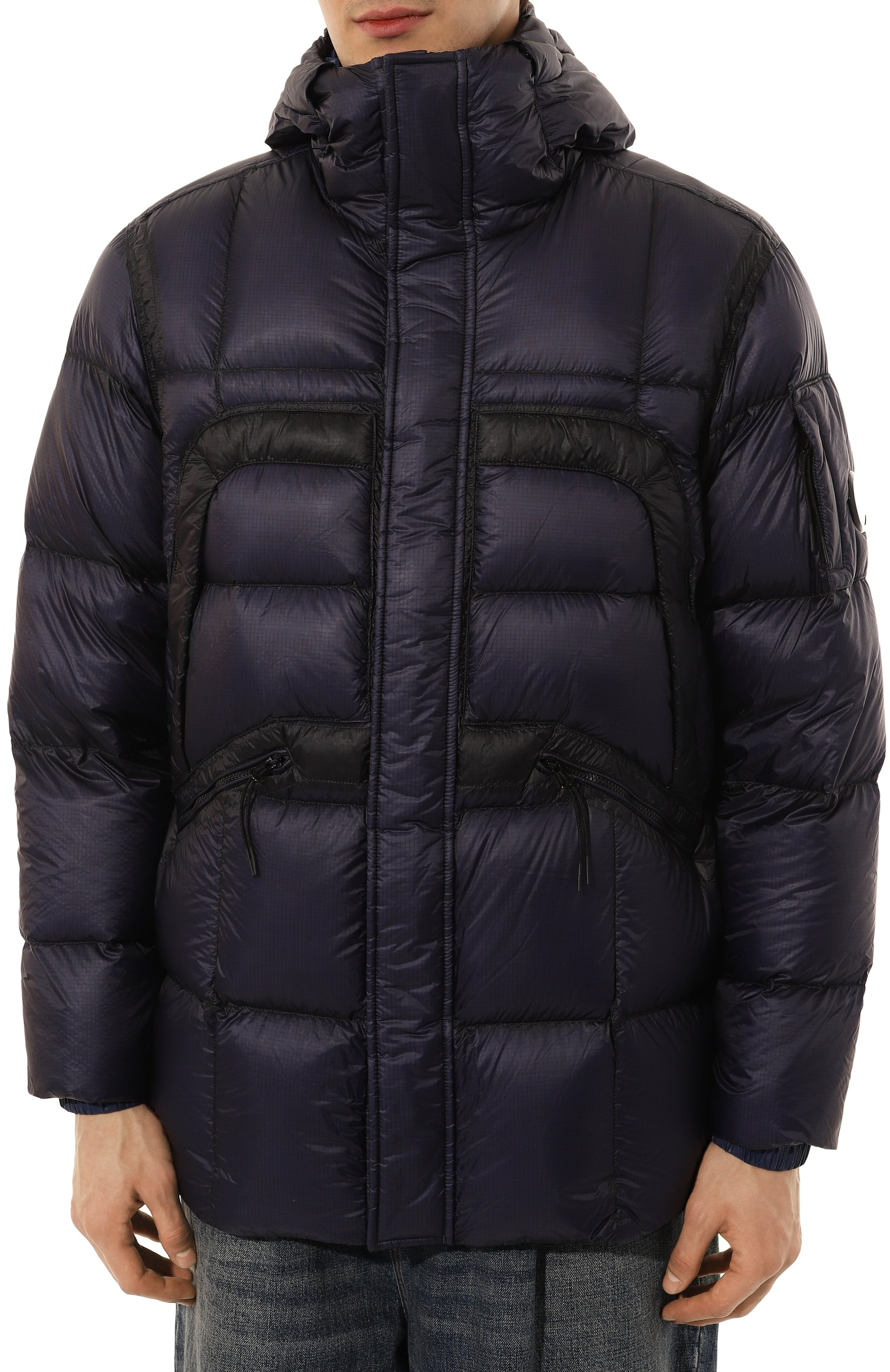 Пуховик C.P. COMPANY темно-синего цвета по цене 78250 руб., арт. 17CM0W206A006099A, фото 3 Пуховик C.P. COMPANY, арт. 17CM0W206A006099A, фото 3