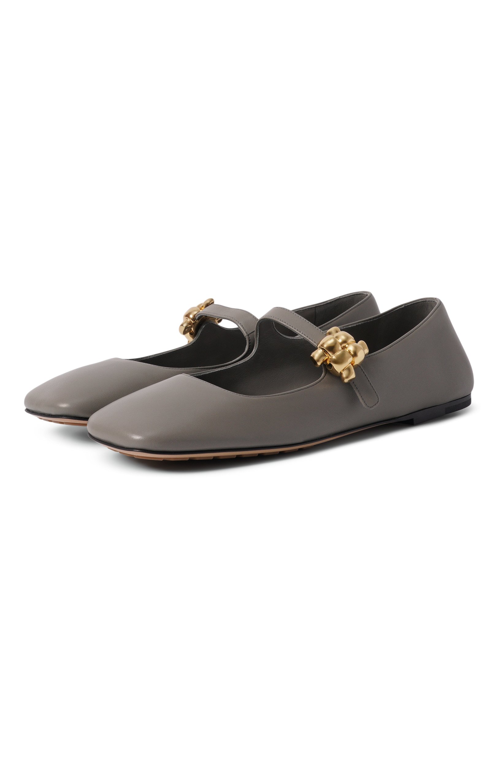 Кожаные балетки charlotte mary-jane BOTTEGA VENETA, арт. 876223/VBSD0_001, фото 1