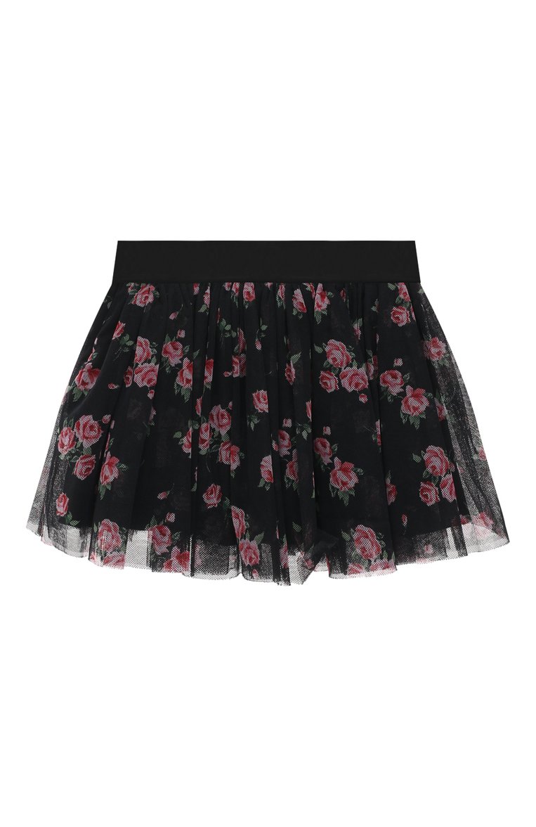 Детская юбка DOLCE & GABBANA разноцветного цвета, арт. L54I73/HS5LB/2-6 | Фото 2 (Нос: Не проставлено; Материал внешний: Хлопок, Синтетический материал; Матер�иал подклада: Вискоза; Автоматизация состава: Проставлено)