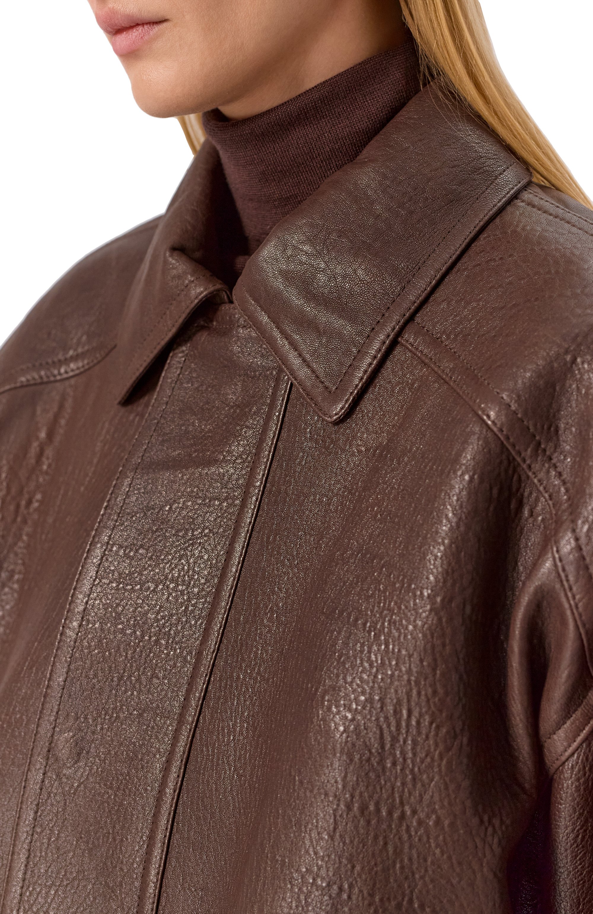 Кожаный бомбер SAINT LAURENT, арт. 842948/YCNF2, фото 5