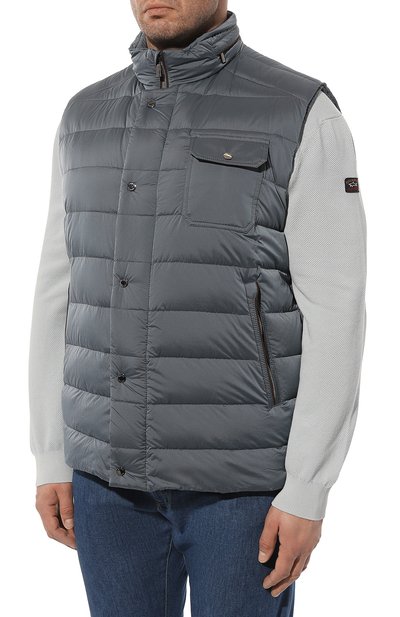 Пуховый жилет morfeo-s3c MOORER темно-серого цвета по цене 170500 руб., арт. EFR0M, фото 3 Пуховый жилет morfeo-s3c MOORER, арт. EFR0M, фото 3