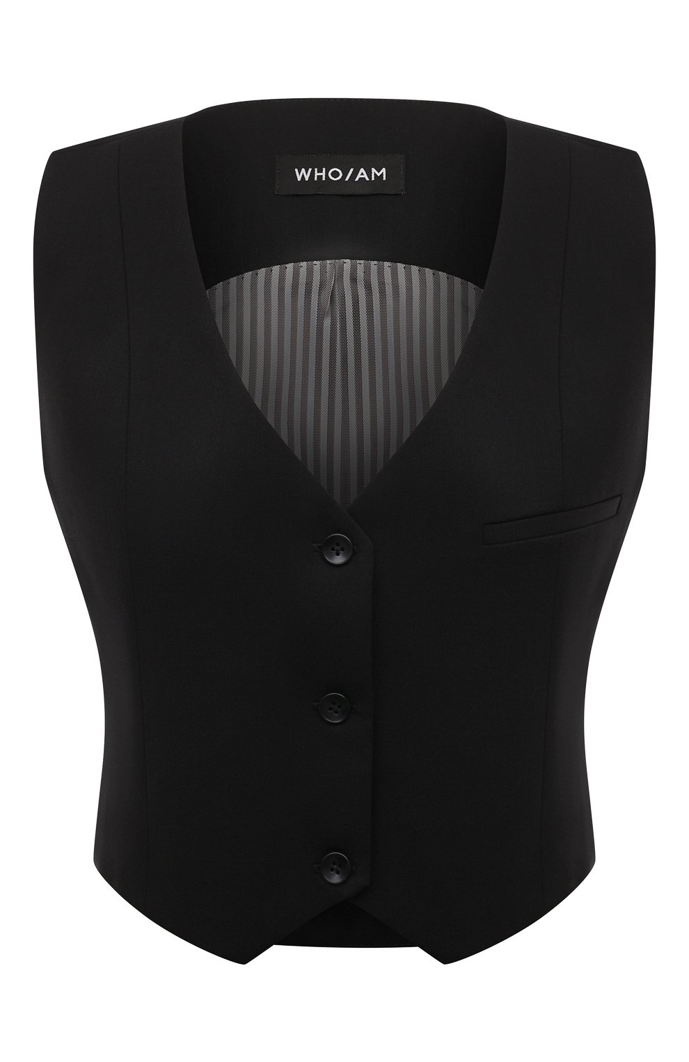 Шерстяной жилет WHO_AM, арт. FV1-P241-BLK, фото 1