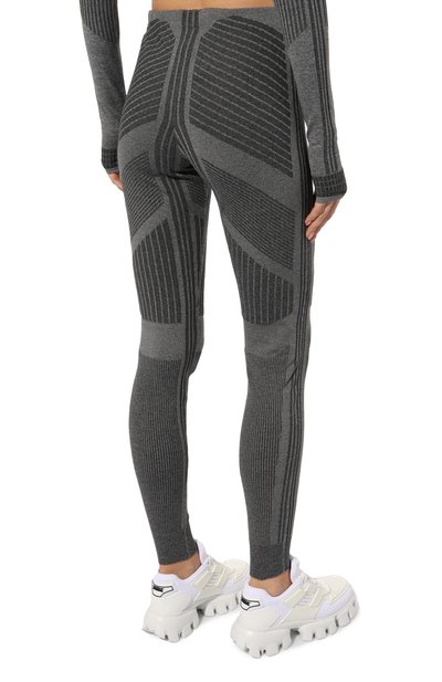 Легинсы prada linea rossa PRADA серого цвета по цене 120000 руб., арт. 122048-1ZEF-F0684-192, фото 4 Легинсы prada linea rossa PRADA, арт. 122048-1ZEF-F0684-192, фото 4