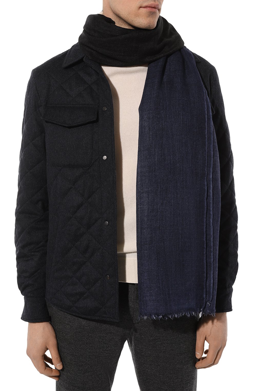 Шарф из кашемира и шелка ZILLI, арт. KSC001M0330VZDE00, фото 2