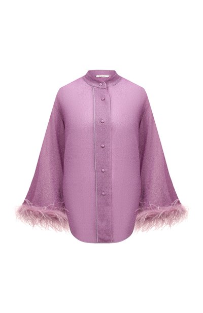 Блузка с отделкой перьями OSEREE, арт. LSF213, фото 1
