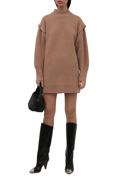 Шерстяное платье NOT SHY бежевого цвета по цене 25950 руб., арт. 3908923, фото 2 Шерстяное платье NOT SHY, арт. 3908923, фото 2