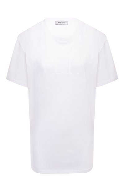 Женская хлопковая футболка VALENTINO, арт. VB3MG11N68L