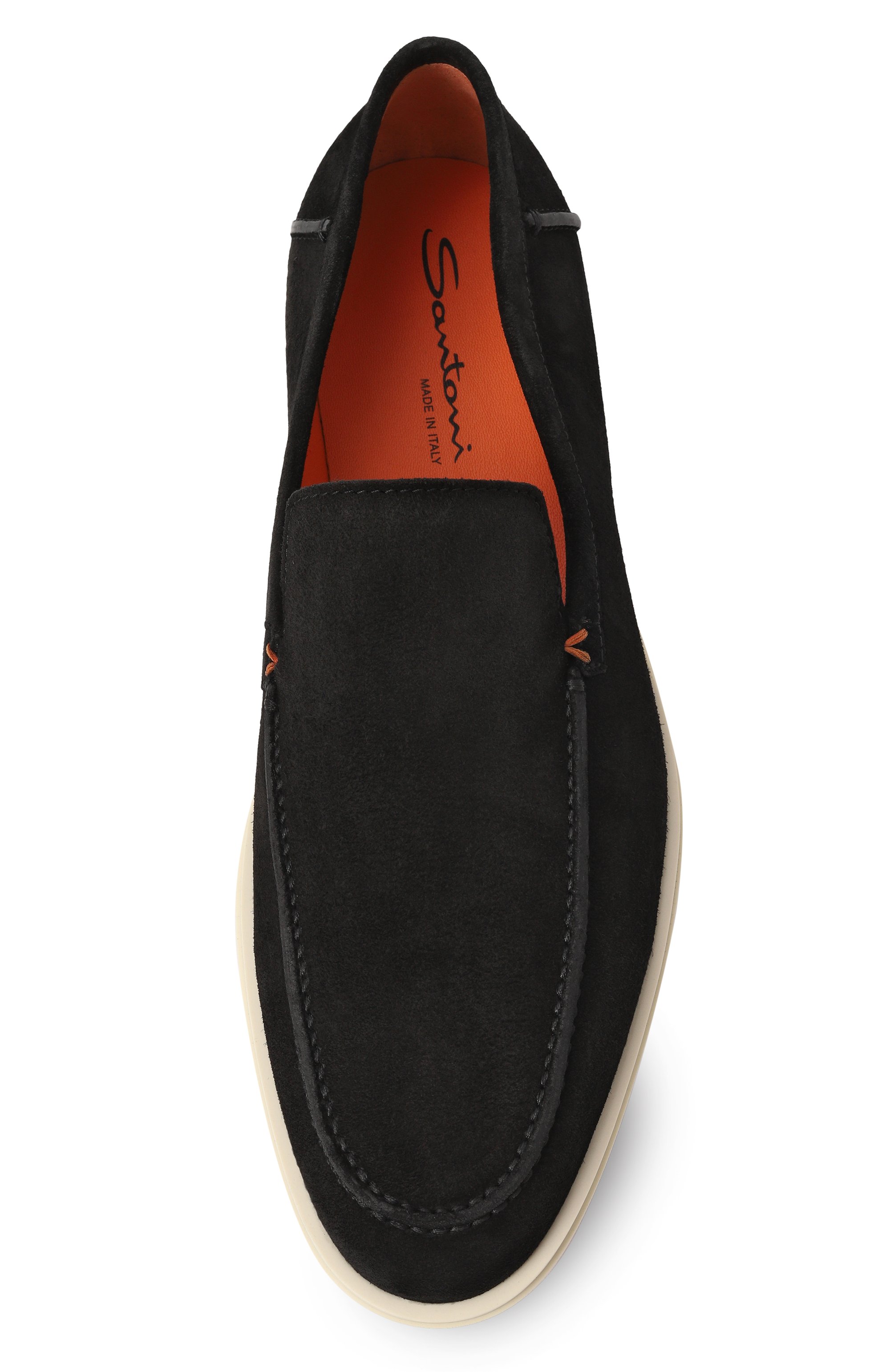 Замшевые лоферы detroit SANTONI, арт. MGDG17824TICBGEX, фото 6