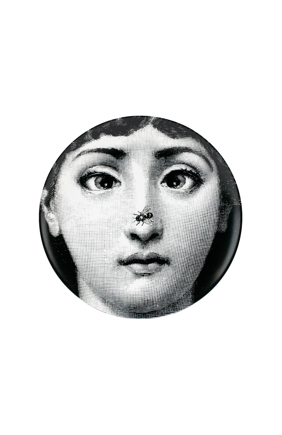 Декоративная тарелка tema e variazioni n.363 FORNASETTI черно-белого цвета по цене 22500 руб., арт. PTV363X, фото 1 Декоративная тарелка tema e variazioni n.363 FORNASETTI, арт. PTV363X, фото 1