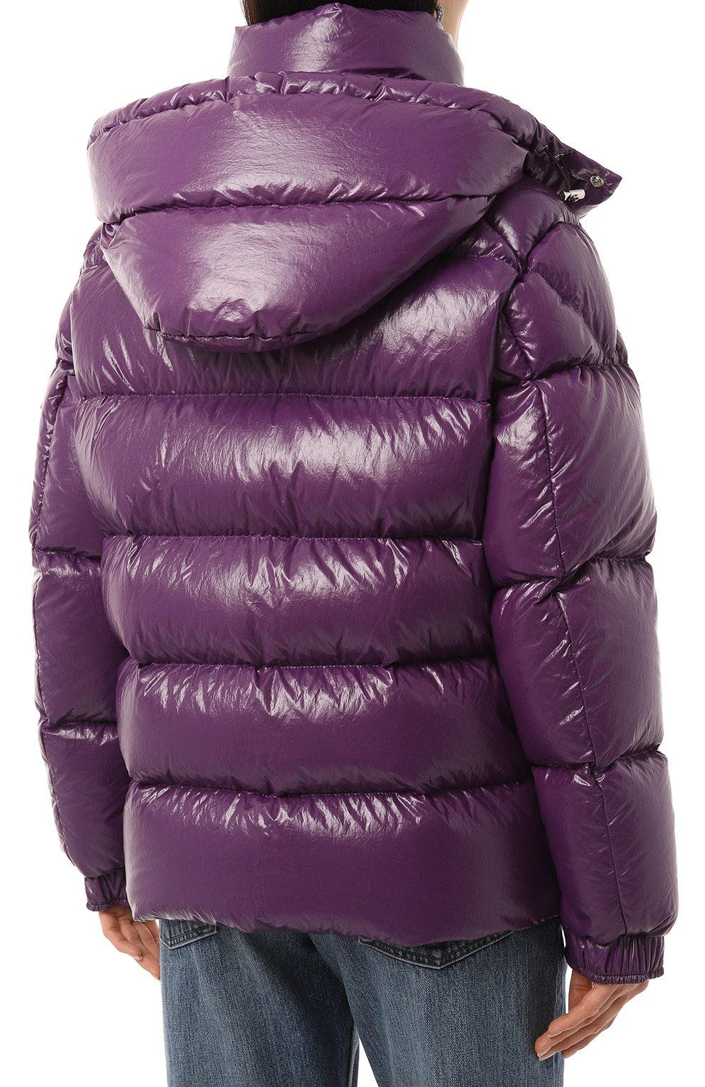 Пуховик maya 70 MONCLER фиолетового цвета по цене 154500 руб., арт. 1A001-53-5969T, фото 4 Пуховик maya 70 MONCLER, арт. 1A001-53-5969T, фото 4
