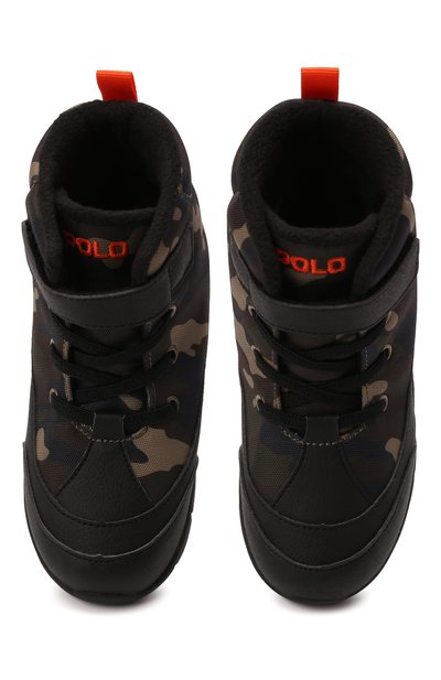 Ботинки POLO RALPH LAUREN хаки цвета по цене 11450 руб., арт. 13-RF102861/CHILDREN, фото 4 Ботинки POLO RALPH LAUREN, арт. 13-RF102861/CHILDREN, фото 4