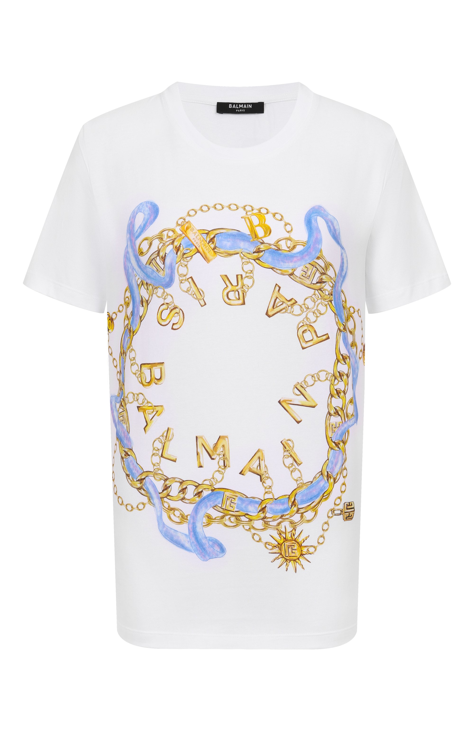 Хлопковая футболка BALMAIN, арт. FF1EF000/GF09, фото 1