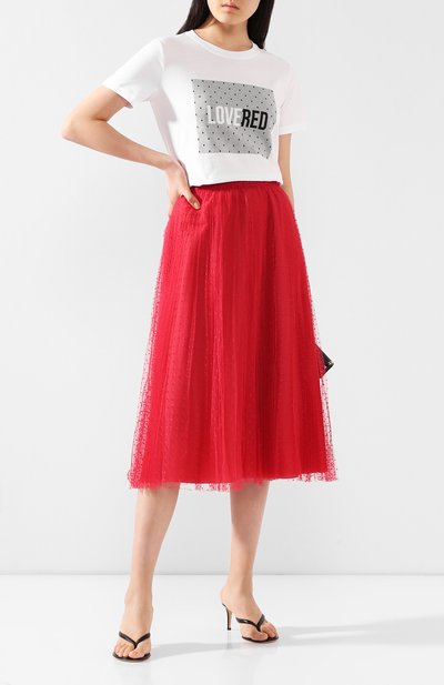Хлопковая футболка REDVALENTINO, арт. TR3MG0SZ/516, фото 2
