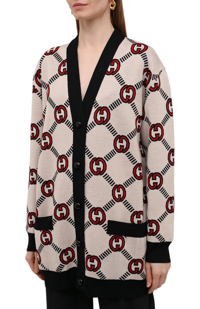 Шерстяной кардиган GUCCI, арт. 678308/XKB7T, фото 3