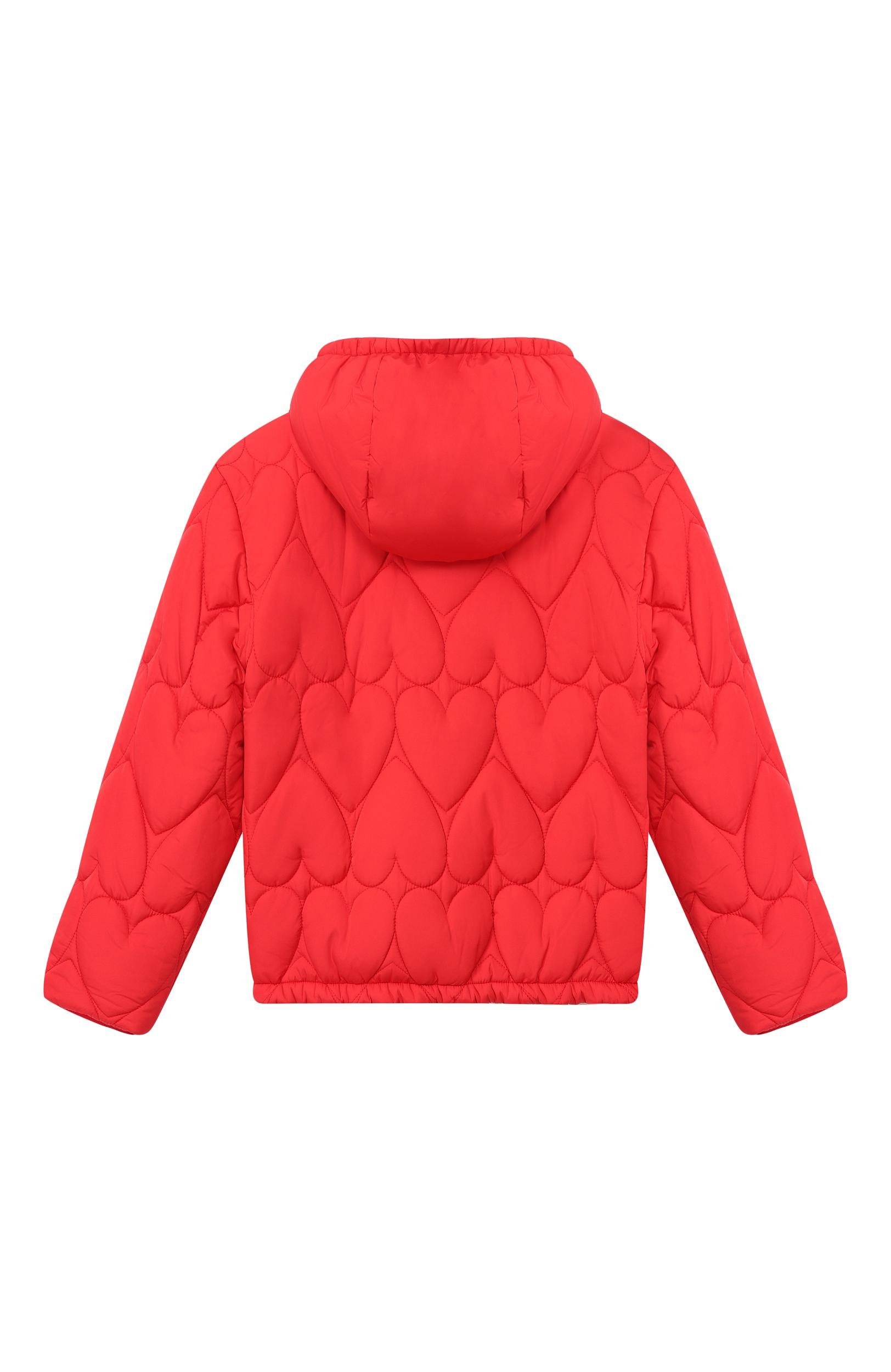 Утепленная куртка MOSCHINO красного цвета по цене 39950 руб., арт. HDS05A/L3AC7_001, фото 2 Утепленная куртка MOSCHINO, арт. HDS05A/L3AC7_001, фото 2