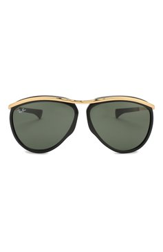 Женские солнцезащитные очки RAY-BAN черного цвета, арт. 2219-901/31 | Фото 4 (Кросс-КТ: С/з-унисекс; Региональные ограничения белый список (Axapta Mercury): RU; Тип очков: С/з; Очки форма: Авиаторы; Оптика Гендер: оптика-унисекс)