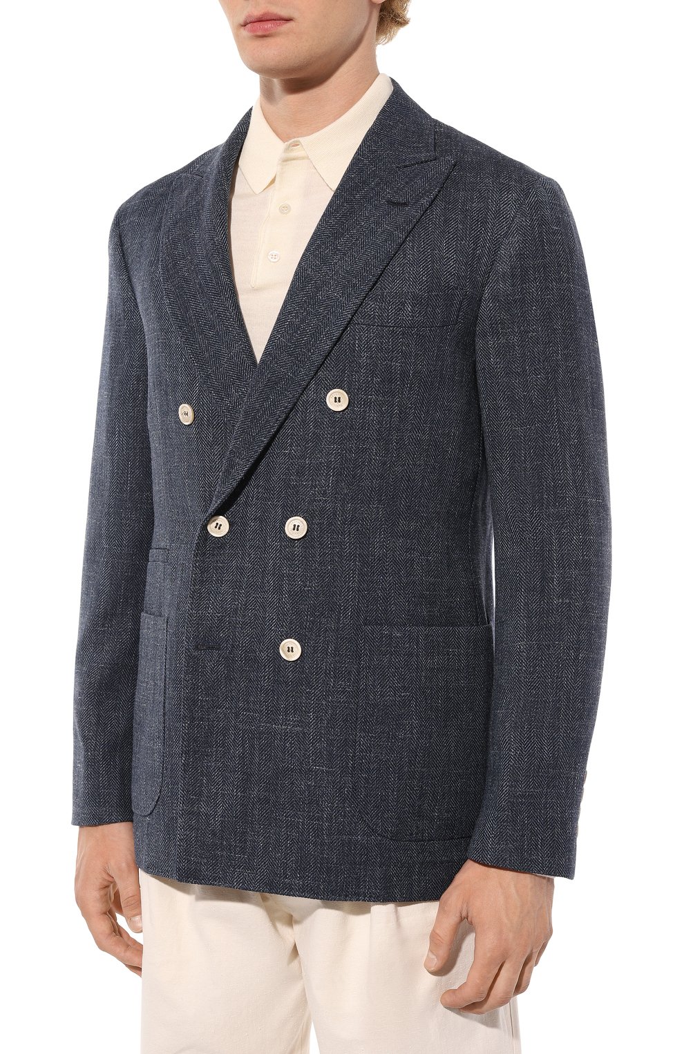 Пиджак из шерсти и шелка BRUNELLO CUCINELLI, арт. MQ4257BBD, фото 3