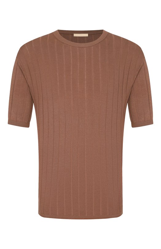 Джемпер из шелка и хлопка 12 STOREEZ 138259 Коричневый 138259