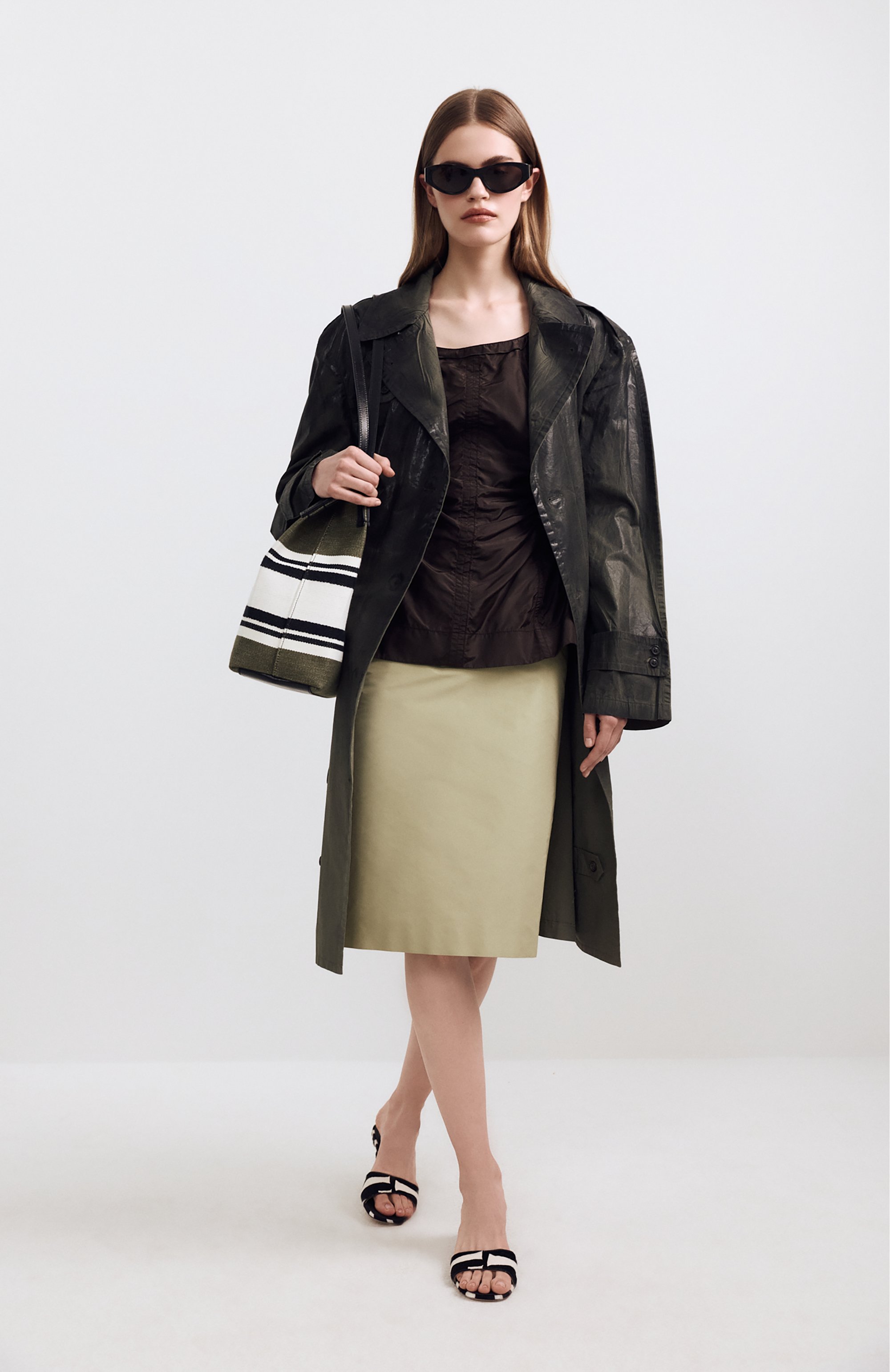Юбка JIL SANDER зеленого цвета по цене 113500 руб., арт. J03MA0302/J70221, фото 6 Юбка JIL SANDER, арт. J03MA0302/J70221, фото 6