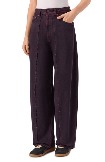 Джинсы MM6 бордового цвета по цене 74750 руб., арт. S52LA0264/M30032, фото 3 Джинсы MM6, арт. S52LA0264/M30032, фото 3