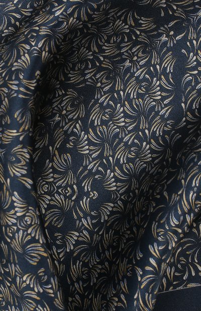 Шелковый платок ZILLI темно-синего цвета по цене 8995 руб., арт. 50706/HANDKERCHIEFS, фото 2 Шелковый платок ZILLI, арт. 50706/HANDKERCHIEFS, фото 2