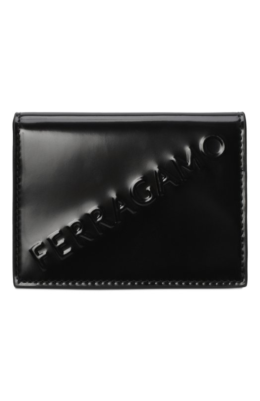 

Кожаный футляр для кредитных карт Ferragamo, Чёрный