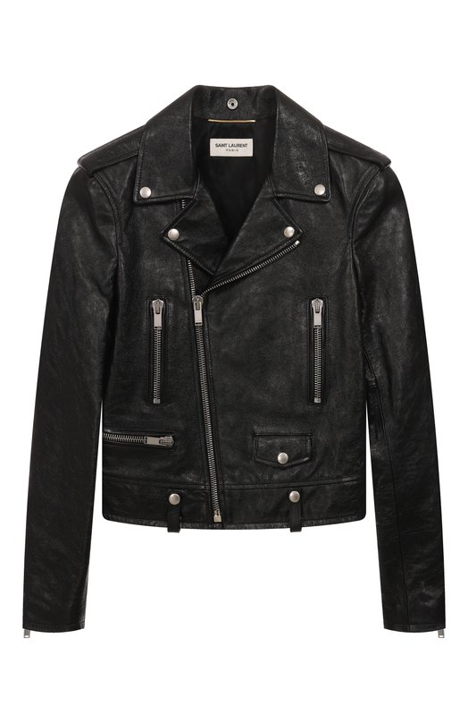 Кожаная куртка Saint Laurent 481862YC2NI 1000 Чёрный 481862YC2NI 1000