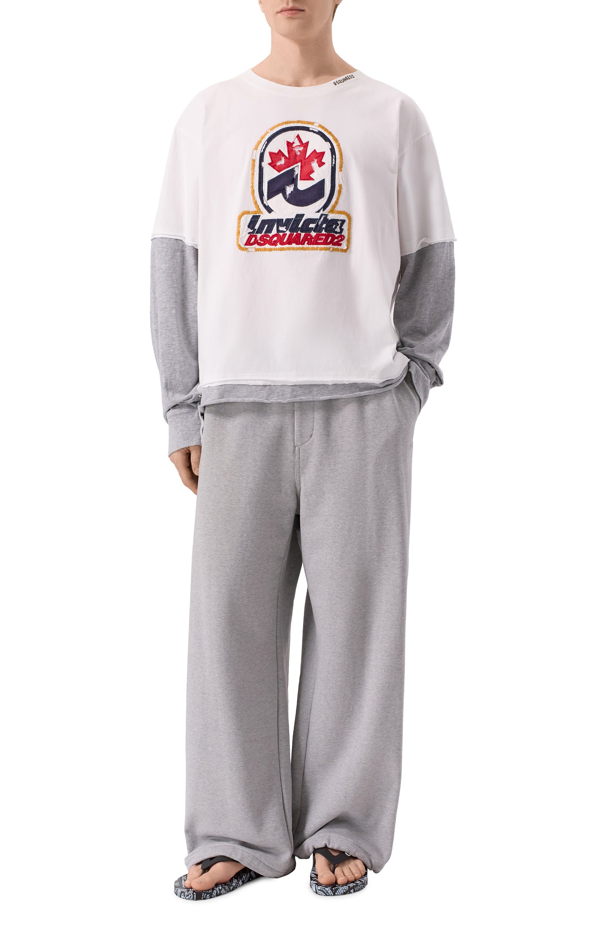 Шлепанцы off stamp OFF-WHITE черного цвета по цене 15850 руб., арт. 0MI0001F25MAT001, фото 2 Шлепанцы off stamp OFF-WHITE, арт. 0MI0001F25MAT001, фото 2