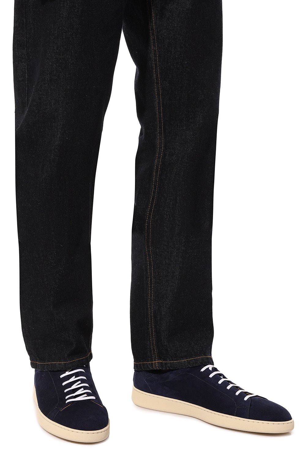 Замшевые кеды KITON, арт. USSTEN2NX0021, фото 3