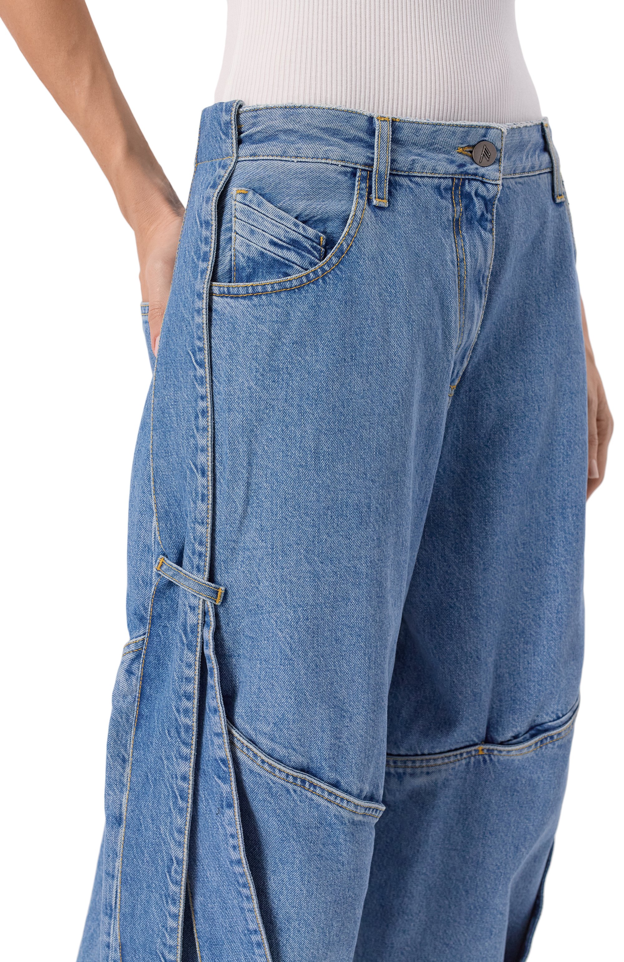 Джинсы THE ATTICO, арт. 260WCP00279/DDD116AA, фото 5