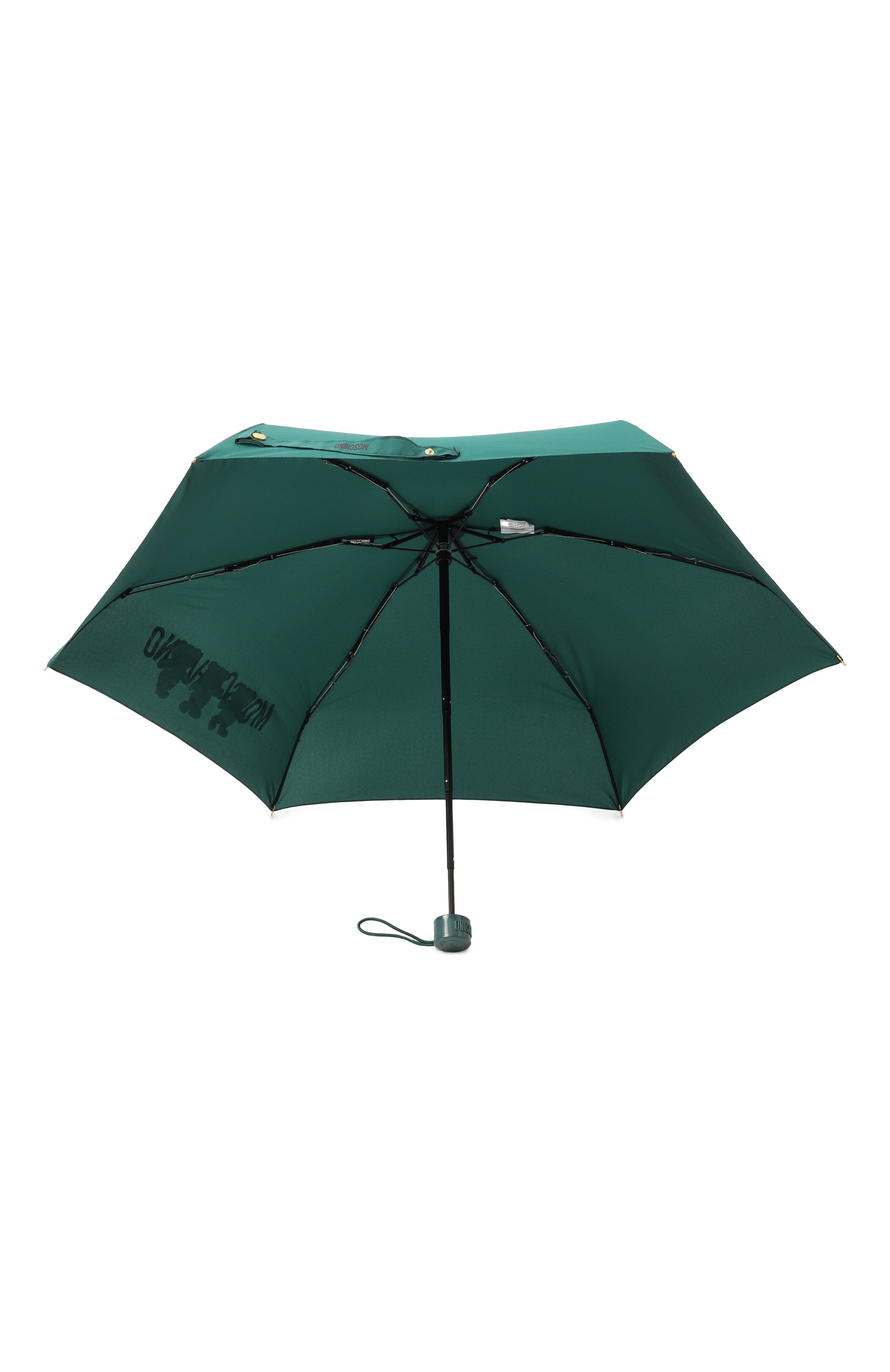 Складной зонт MOSCHINO зеленого цвета по цене 10750 руб., арт. 8425 SUPERMINI, фото 3 Складной зонт MOSCHINO, арт. 8425 SUPERMINI, фото 3