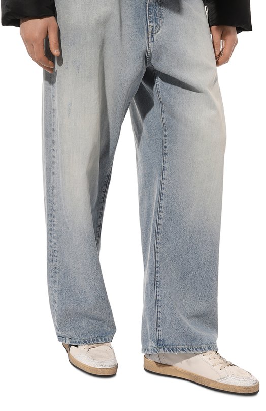 Кожаные кеды Ball Star Golden Goose Deluxe Brand GMF00117.F003771 Кремовый  GMF00117.F003771 Фото 3