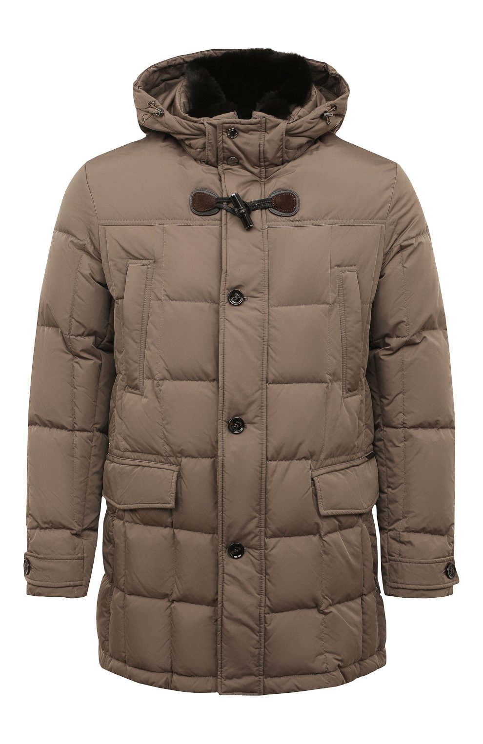 Пуховик с отделкой из меха кролика caraccio-km MOORER, арт. CARACCI0-KM, фото 1