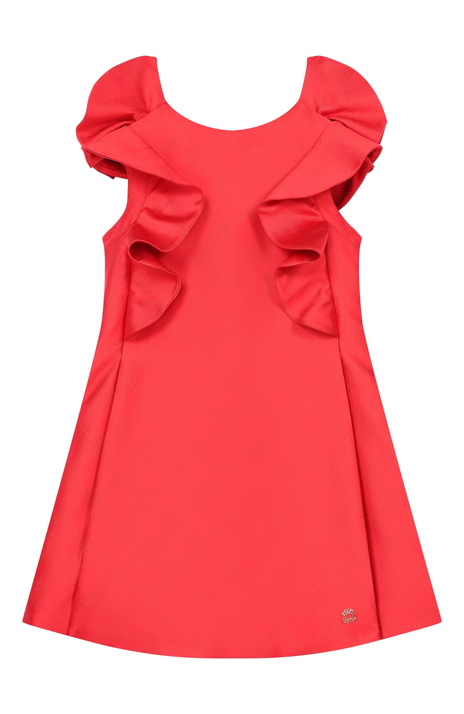 Платье ELIE SAAB JUNIOR красного цвета по цене 89950 руб., арт. EFAB142 V1/TS1133, фото 1 Платье ELIE SAAB JUNIOR, арт. EFAB142 V1/TS1133, фото 1